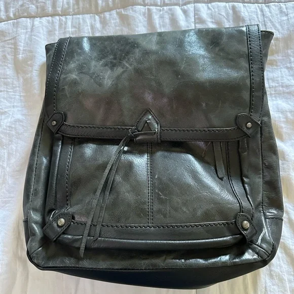 Saks Fifth Avenue black leather backpack-style purse  (very good condition) Prada Explore Re-Nylon and Leather Backpack | Saks Fifth Avenue main image 3